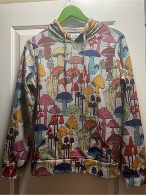 LA Soul Mushroom Colorful Pullover Hoodie S 🍄